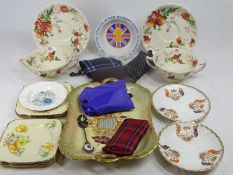 COMMEMORATIVE & OTHER CERAMICS with other mixed collectables