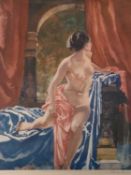 WILLIAM RUSSELL FLINT print - 'Suzanna', 47 x 36cms, signed in pencil and with blind stamp