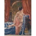 WILLIAM RUSSELL FLINT print - 'Suzanna', 47 x 36cms, signed in pencil and with blind stamp