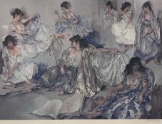 WILLIAM RUSSELL FLINT print - 'Variation IV', signed in pencil with blind stamp, 49 x 63cms