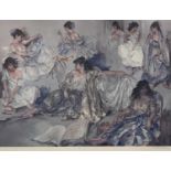 WILLIAM RUSSELL FLINT print - 'Variation IV', signed in pencil with blind stamp, 49 x 63cms