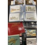 POSTCARDS - approximately 400 contained within four binders including vintage and later, local views