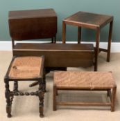 FURNITURE ASSORTMENT (6) - to include stools, side tables ETC