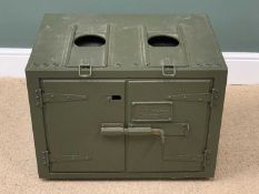 MILITARY FIELD OVEN by Berwyn Engineering, Chippenham, Wiltshire, 48cms H, 64cms W, 44cms D