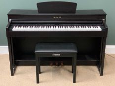 ELECTRIC PIANO & STOOL - Yamaha Clavinova model no. CLP-430, 89cms H, 142cms W, 51cms D