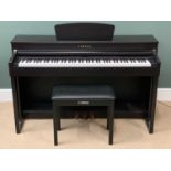 ELECTRIC PIANO & STOOL - Yamaha Clavinova model no. CLP-430, 89cms H, 142cms W, 51cms D