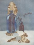 TIMOTHY BERRY (American) print - Still Life with Zephyr bottle circa 1960s, 49 x 30cms