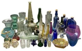 VINTAGE & OTHER GLASSWARE - a large assortment of various receptacles, ETC