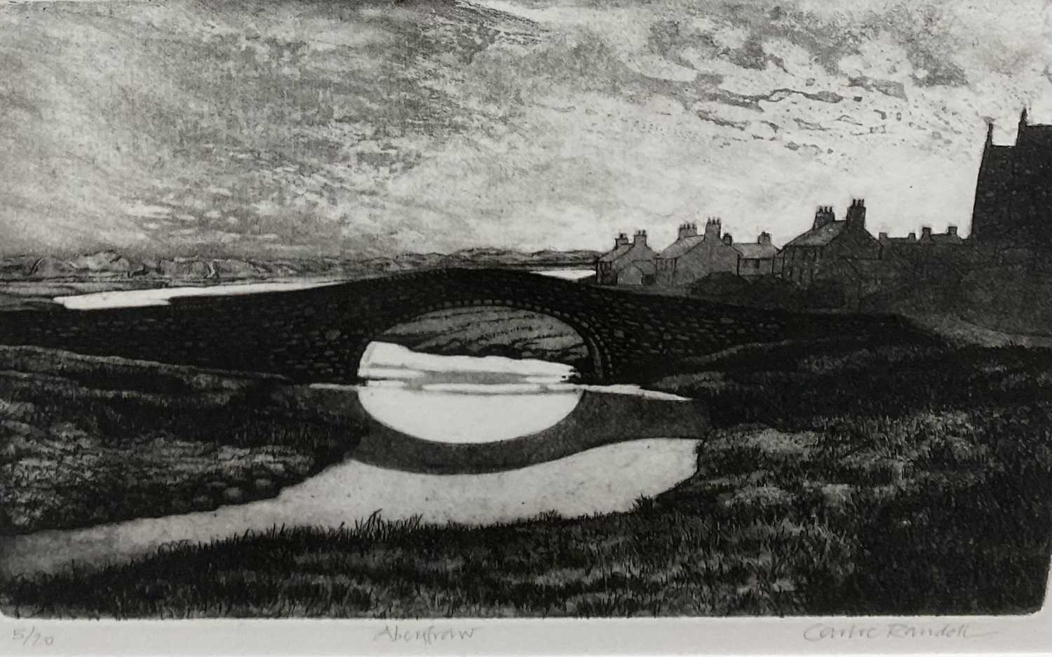 CARLOE RANDALL limited edition (5/20) etching - The Bridge at Aberffraw, signed and entitled, 22 x - Image 2 of 9