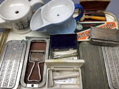 VINTAGE SHAVING GOODS - a collection to include a boxed Rolls Razor and four others, three further