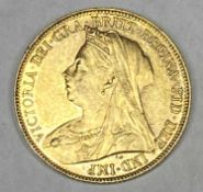 VICTORIA FULL GOLD SOVEREIGN 1899 - 8grms