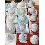 LLADRO CHRISTMAS BELLS, BOXED - Consecutive years 1988 - 2003, a quantity of other mixed China,