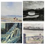 CARLOE RANDALL limited edition (5/20) etching - The Bridge at Aberffraw, signed and entitled, 22 x