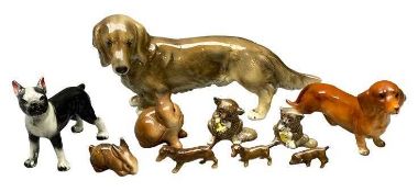 DACHSUND & OTHER ANIMAL ORNAMENTS - to include Beswick, Austrian, ETC