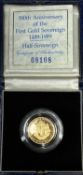 ELIZABETH II 1989 PROOF HALF SOVEREIGN 500TH ANNIVERSARY OF THE FIRST GOLD SOVEREIGN 1489-1989 -