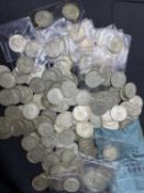 PRE 1947 ONE SHILLING PIECES - 180 pieces approximately, 32.4ozt gross