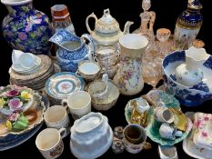 BELEEK VASE - 15cms tall, Dresden lidded vase, 29cms tall, Victorian teaware, jelly mould, glass