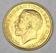 GEORGE V FULL GOLD SOVEREIGN 1912 - 8grms