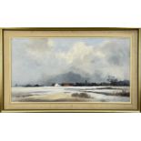 MARCUS FORD, oil on canvas - 'Winter, Norfolk', signed, titled verso, 44 x 83cm