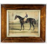 AFTER J.F. HERRING SNR., lithograph with colour - race horse portrait of 'Industry', c. 1841, 29 x