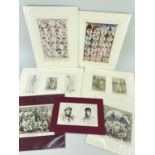 CRICKET: assorted hand-coloured cricketing engravings, including 'Our Leading Cricketers 1888', 'Our