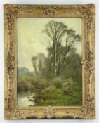 ‡ ALFRED DE FONTVILLE BREANSKI (1887-1957) oil on canvas - Early Spring, Gomshall, Surrey, signed,