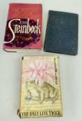 MODERN FIRST EDITIONS: Fleming (Ian) You Only Live Twice, Cape 1964, with dw; Steinbeck (John) The