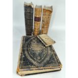 ANTIQUARIAN BOOKS (5) comprising (1&2) two Welsh language editions of John Bunyan's 'Pilgrim's