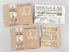 VINTAGE WEMBLEY EMPIRE STADIUM & SPORTS ARENA TICKET STUBS: including pair to 1948 London