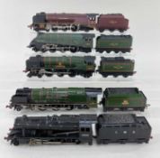 ASSORTED 'OO' GAUGE HORNBY STEAM TRAINS, including Dublo LMS 2-6-2 loco & tender, Dublo BR 4-6-2 '