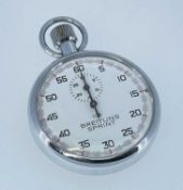 BREITLING 'SPRINT' STOP WATCH, chrome case Provenance: private collection Cardiff, consigned via our