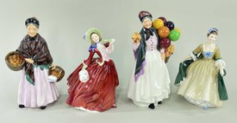 ROYAL DOULTON BONE CHINA FIGURES, including HN1759 'The Orange Lady', HN1934 'Autumn Breezes',