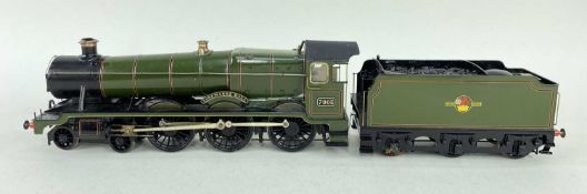 KIT BUILT 'O' GAUGE HALL CLASS BR 4-6-0 'FOREMARKE HALL' STEAM LOCO & TENDER, probably Finescale (