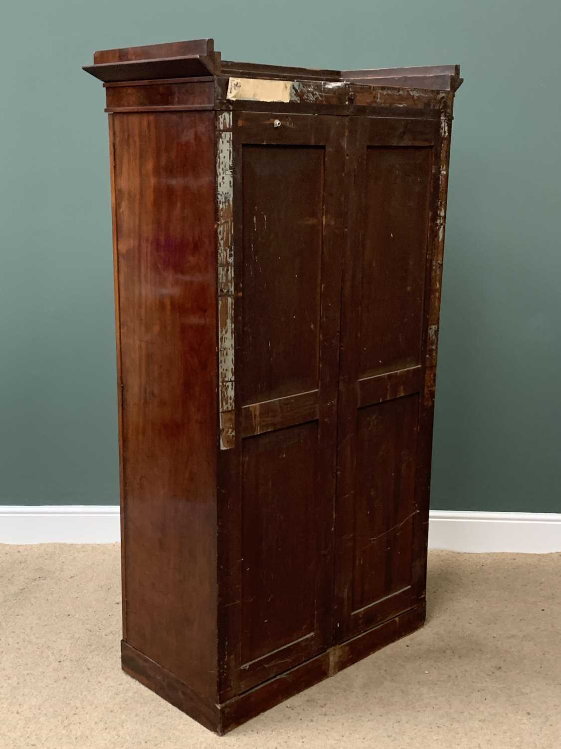 ANTIQUE WALNUT WARDROBE, two door neat example, 182cms H, 99cms W, 51cms D - Image 3 of 3