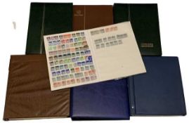 STAMPS - VARIOUS STOCK BOOKS (7) - mainly used GB, Isle of Man, Irish, postal history, ETC