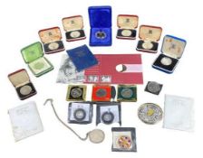 POBJOY, ROYAL MINT, JUBILEE MINT, STERLING SILVER & OTHER COINS COLLECTION - with hallmarked