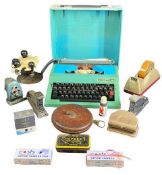 MARITSO 30 CASED PORTABLE TYPEWRITER and a quantity of vintage and later office equipment, ETC