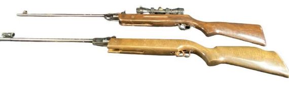 VINTAGE .22 CALIBRE AIR RIFLES (2) - both break barrel to include a Westlake with SMK 4 x 28 sights,