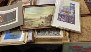 PAINTINGS & PRINTS ETC - a large assortment