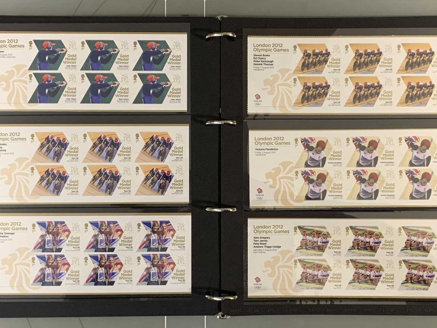 STAMPS - TWO COMPLETE MINT SHEETLETS OF 2012 OLYMPIC COMMEMORATIVES including a complete set of - Image 11 of 11