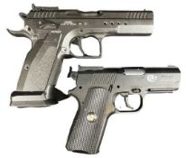 AIR PISTOLS .177 CALIBRE (2) - to include a KWC 75TAC CO2 Blow Back BB air pistol Serial No