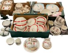 TEA & DINNERWARE - a large assortment of mid-century type including Midwinter, Alfred Meakin, ETC,