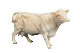 BESWICK CHAROLAIS COW - 10.5cms H, 20cms L