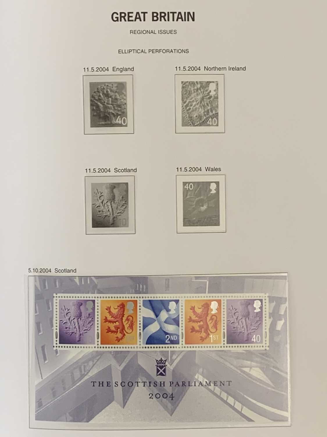 STAMPS - STANLEY GIBBONS ALBUM WITH SLIP - GB mint commemoratives 2000-2007, appears complete - Image 13 of 15