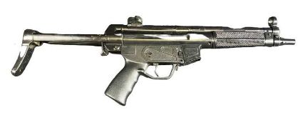 H & K REPLICA AIRSOFT ASGK .9mm x 19mm sub machine BB gun, made in Japan, no magazine, 48cms overall