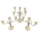 CANDELABRA DINING TABLE CENTRE PIECE GARNITURE - 35cms the tallest