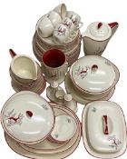 CROWN DEVON FIELDINGS STOCKHOLM DINNER, COFFEE & TABLEWARE - 54 plus pieces including two tureens