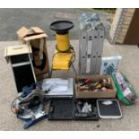 HOUSEHOLD/GARDEN/GARAGE ITEMS - to include Powercraft mitre saw, AL-KO H11005 shredder, Panasonic