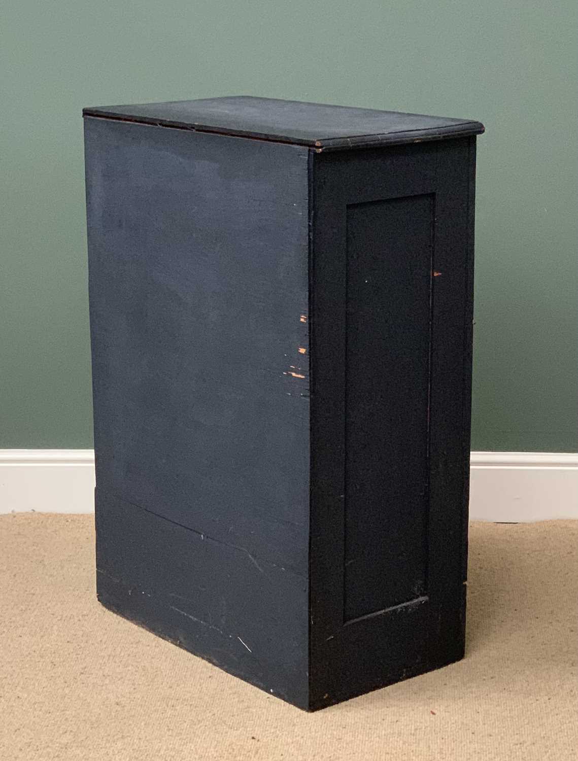 VINTAGE PINE PAINTED CUPBOARD, with three interior shelves, 104cms H, 74cms W, 41cms D - Image 2 of 3