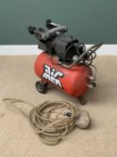 AIR COMPRESSOR - large capacity, on wheels, 'Air MCA', 74cms H, 80cms W, 38cms D, E/T